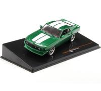 1969 Ford Mustang Fastback Custom Verde Metalizado/Blanco 1:43 IXO Models CLC530