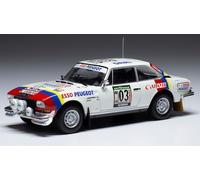 Ixo Model PEUGEOT 504 COUPE V6 N.3 RALLY COTE D'IVOIRE 1978 LAMPINEN/AHO 1:43