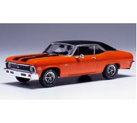 Ixo Model CHEVROLET NOVA SS 1971 ORANGE/BLACK 1:43