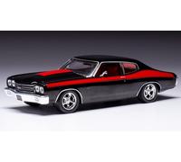 IXO MODEL CLC477 CHEVROLET CHEVELLE SS 1970 BLACK/RED 1:43 Modellino