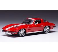 IXO MODEL CLC479 CHEVROLET CORVETTE STINGRAY 1963 RED/WHITE 1:43 Modellino