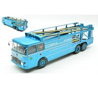 Ixo Model FIAT BARTOLETTI 306/2 RENNTRANSPORTER 1956 BLUE 1:43