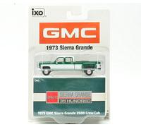 Ixo Model GMC SIERRA GRANDE 3500 CREW CAB DUALLY 1973 GREEN/WHITE 1:64