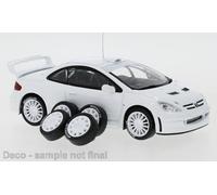 IXO MODEL MDCS030 PEUGEOT 307 WRC WHITE 2 SET OF WHEELS AND TYRES AND EXTRA SPOI