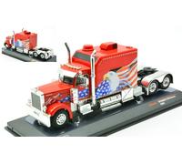 Ixo Model PETERBILT 379 CUSTOM 2002 RED/DECALS 1:64