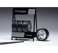 Ixo Model SET 4 WHEELS OZ CRONO SILVER 1:18