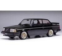 Ixo Model VOLVO 240 TURBO CUSTOM 1986 BLACK 1:18