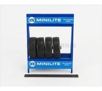 IXO-MODELS 18SET001W ACCESSORI - CAVALLETTO SUPPORTO 4X PNEUMATICI MINILITE - ME