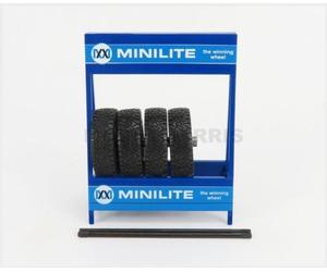 IXO-MODELS 18SET001W ACCESSORI - CAVALLETTO SUPPORTO 4X PNEUMATICI MINILITE - ME