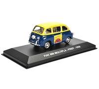 Ixo NET0020-FIAT 600 MULTIPLA 1956 crema medicinale Italiana Prep- Scala: 1/43