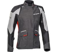 Ixon Balder Giacca tessile damen moto, nero-grigio-rosso, taglia XS per donne