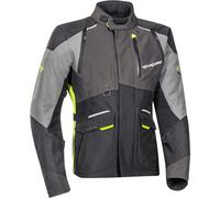 Ixon Balder Giacca tessile moto, nero-grigio-giallo, taglia 4XL per maschi