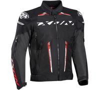 Ixon Blaster Giacca tessile moto, nero-bianco-rosso, taglia L per maschi