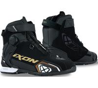 Ixon Bull 2 Scarpe da moto da donna impermeabili, nero-bianco-oro, taglia 41 per maschi