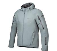 Ixon Burning impermeabile Giacca tessile moto, Verde chiaro, Taglia M