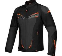Ixon Caliber Giacca tessile da moto impermeabile, nero/antracite/arancione, Taglia M