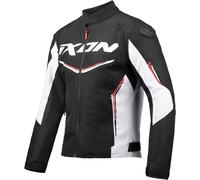 Ixon Cordolo Giacca tessile moto, nero-bianco-rosso, taglia 2XL per maschi