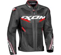 Ixon Draco Giacca tessile motociclistica, nero-bianco-rosso, taglia S per maschi