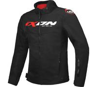 Ixon Fierce Giacca tessile moto, nero/bianco/rosso, Taglia XL