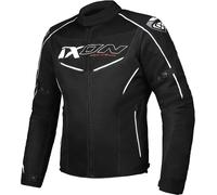 Ixon Flicker Giacca tessile moto, nero-bianco, taglia L per maschi