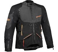 Ixon Ragnar Giacca tessile moto, nero-grigio-arancione, taglia M per maschi