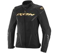 Ixon Striker 2 Air WP impermeabile Giacca tessile moto da donna, nero-oro, taglia 3XL per donne