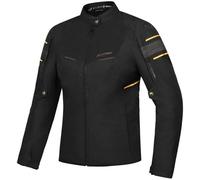 Ixon Wilana Giacca tessile da moto da donna impermeabile, nero-oro, taglia XL per donne
