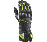 Ixon Tornado Air Guanti da moto, nero-bianco-giallo, taglia XL per maschi
