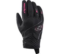 Ixon Hurricane 2 Guanti da moto da donna, nero/rosa, Taglia M
