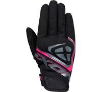 Ixon Hurricane Guanti moto da donna, nero/rosa, Taglia XL