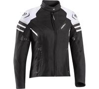 Ixon Ilana Evo Giacca tessile moto da donna, nero/bianco/grigio, Taglia XL