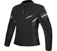 §Giacca Moto Donna Ixon ILANA EVO Nero-Antracite-Argento§