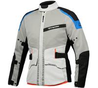 Ixon M-Njord Giacca tessile moto, grigio-blu, taglia 4XL per maschi