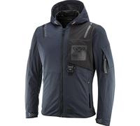 Ixon M-Quarter Giacca tessile da moto impermeabile, nero-blu, taglia 4XL per maschi
