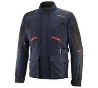 Ixon Midgard Giacca tessile da moto impermeabile, rosso-blu, taglia L per maschi