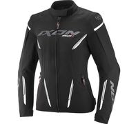 Ixon Striker 2 impermeabile Giacca tessile moto da donna, nero-bianco, taglia XS per donne