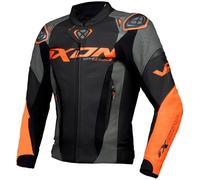 IXON Giacca moto Vortex 3 in pelle Nero-Arancione XL Uomo