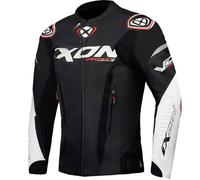 Ixon Vortex 3 Giacca in pelle moto, nero-bianco, taglia 3XL