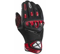Ixon Mirage Air Guanti da moto, nero-bianco-rosso, taglia 3XL per maschi