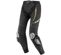 Pantaloni moto in pelle da donna IXON Vortex 3 nero-bianco-oro L