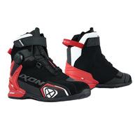 Ixon Bull 2 Scarpe da moto impermeabili, nero-bianco-rosso, taglia 40 per maschi