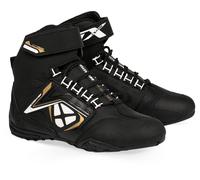 Ixon Killer WP Scarpe moto da donna, Nero/bianco/oro, Taglia 37
