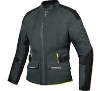 Ixon M-Njord Giacca tessile moto da donna, nero-verde, taglia 3XL per donne