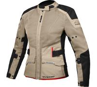Ixon M-Njord Giacca tessile moto da donna, nero-beige, taglia L per donne