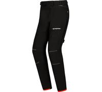 Ixon M-Skd Pantaloni tessili da moto impermeabili da donna, nero-rosso, taglia M per donne