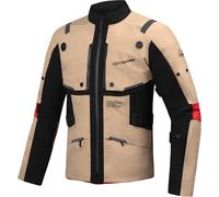 IXON Giacca tessile moto M-SKEID Nero/Sabbia Uomo Taglia M