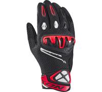 Ixon Mirage Airflow Guanti da moto, nero/bianco/rosso, Taglia L