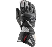 Ixon MS Drakkar Guanti da moto impermeabili, nero/grigio/rosso, Taglia L