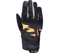 Ixon MS Fever Guanti Moto, nero/bianco/arancione, Taglia S