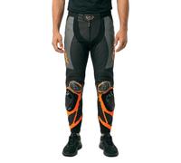 Ixon Vortex 3 Pantaloni in pelle da moto, nero-arancione, taglia 2XL